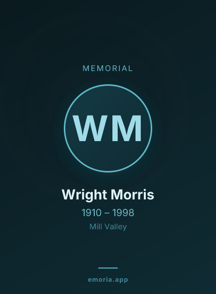 Memorial portrait of Wright Morris