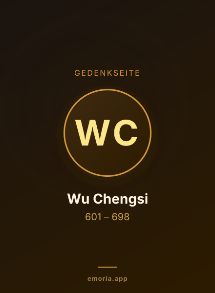 Gedenkportrait von Wu Chengsi