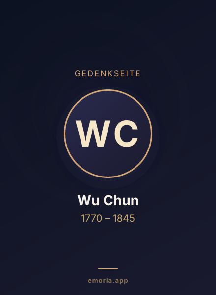 Gedenkportrait von Wu Chun
