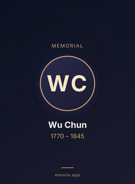 Memorial portrait of Wu Chun