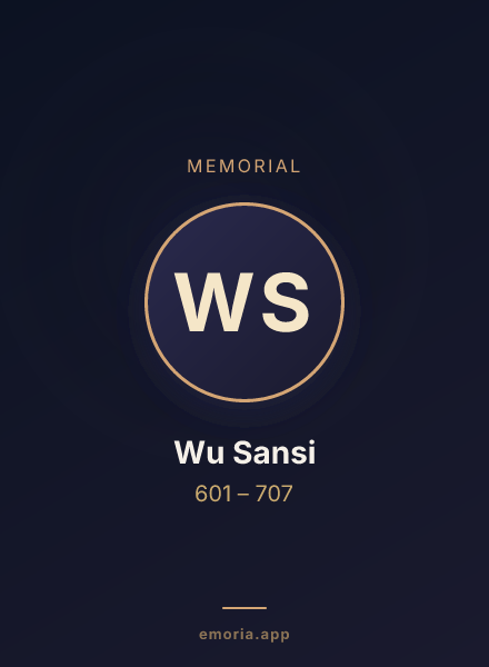 Memorial portrait of Wu Sansi