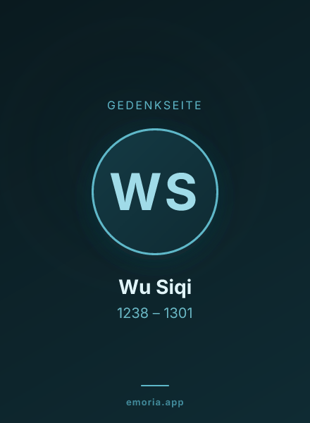 Gedenkportrait von Wu Siqi