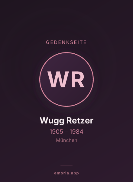 Gedenkportrait von Wugg Retzer
