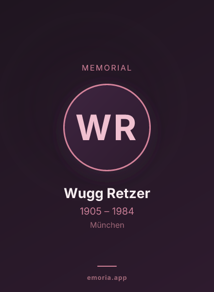 Memorial portrait of Wugg Retzer