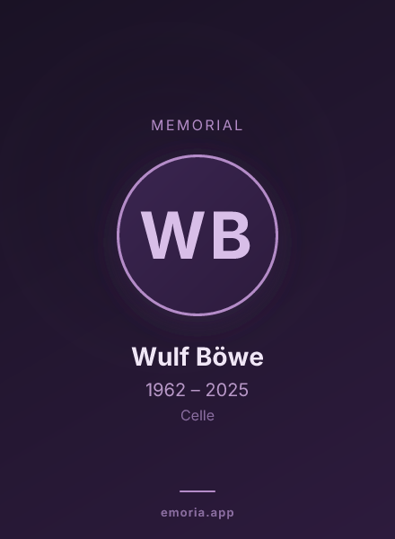 Memorial portrait of Wulf Böwe