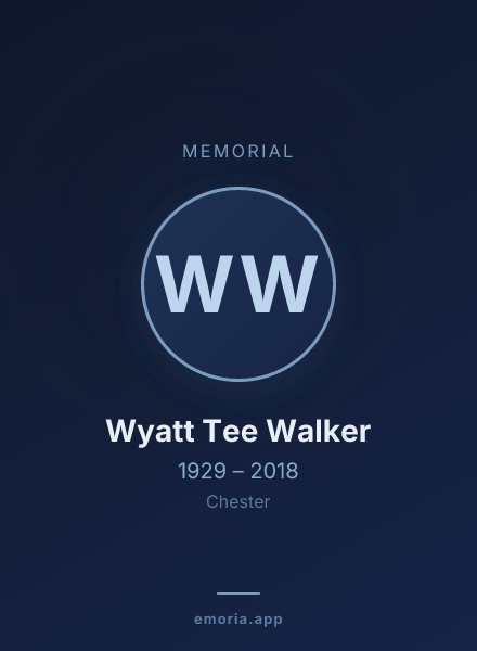 Memorial portrait of Wyatt Tee Walker
