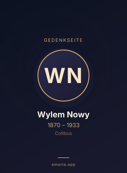Gedenkportrait von Wylem Nowy