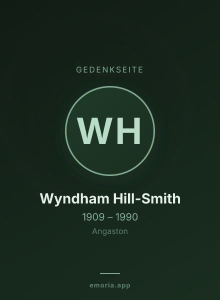 Gedenkportrait von Wyndham Hill-Smith