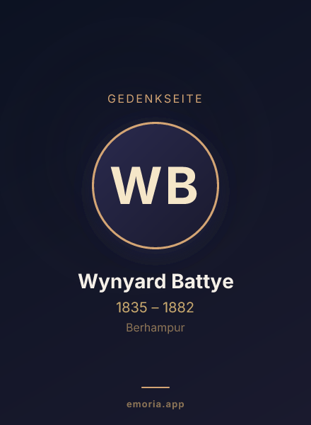 Gedenkportrait von Wynyard Battye