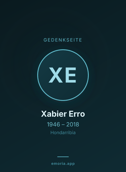 Gedenkportrait von Xabier Erro
