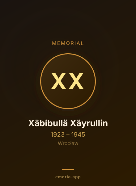 Memorial portrait of Xäbibullä Xäyrullin