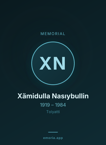 Memorial portrait of Xämidulla Nasıybullin