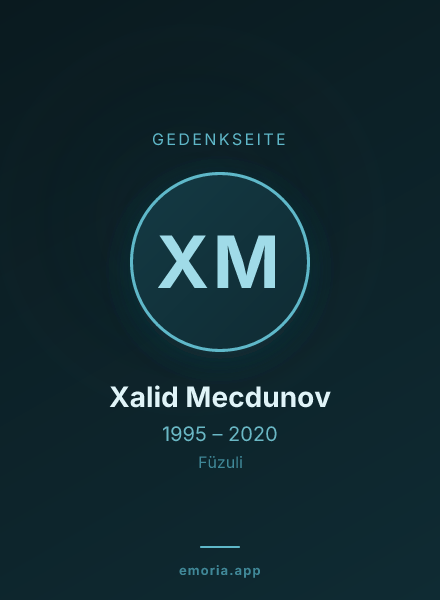 Gedenkportrait von Xalid Mecdunov