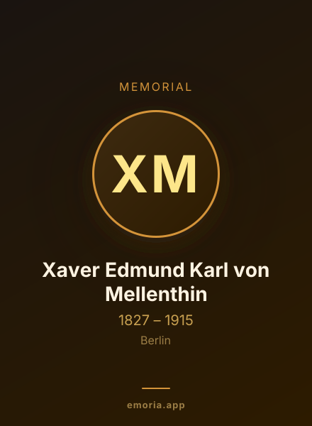 Memorial portrait of Xaver Edmund Karl von Mellenthin