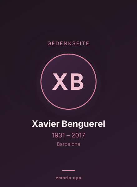 Gedenkportrait von Xavier Benguerel