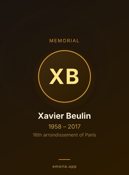 Memorial portrait of Xavier Beulin