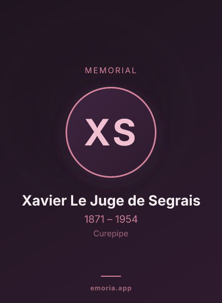 Memorial portrait of Xavier Le Juge de Segrais