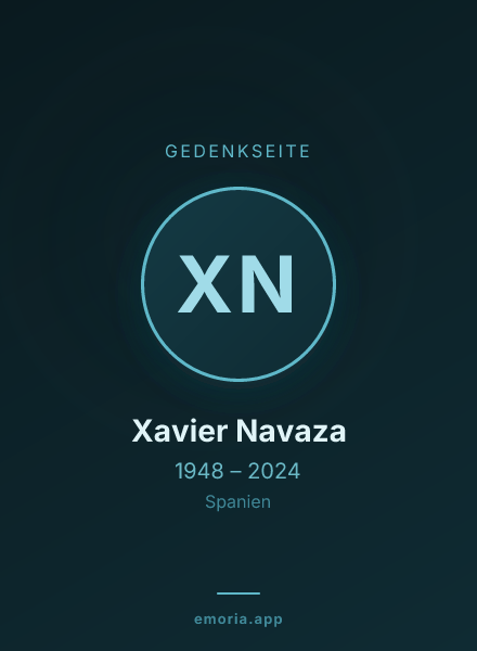 Gedenkportrait von Xavier Navaza