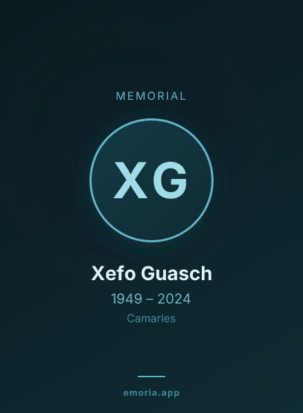 Memorial portrait of Xefo Guasch