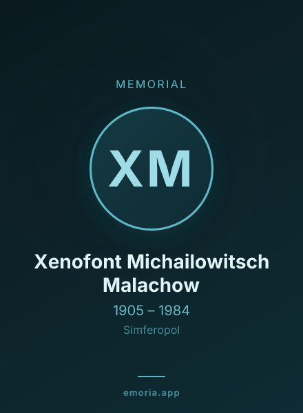 Memorial portrait of Xenofont Michailowitsch Malachow