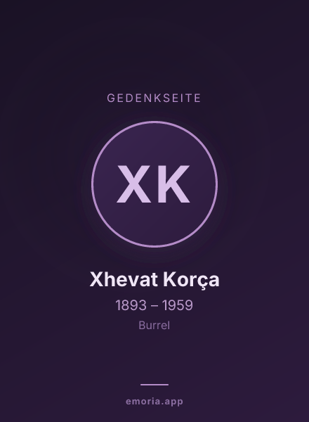 Gedenkportrait von Xhevat Korça