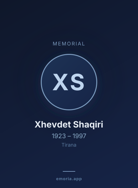 Memorial portrait of Xhevdet Shaqiri