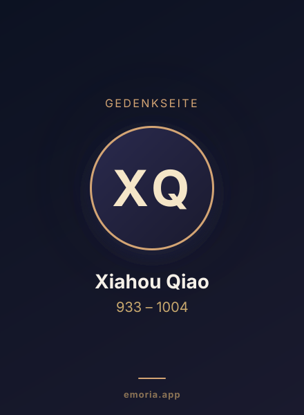 Gedenkportrait von Xiahou Qiao