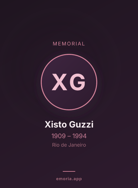 Memorial portrait of Xisto Guzzi
