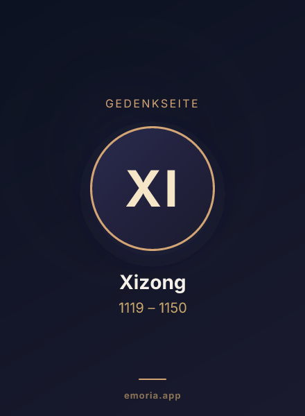 Gedenkportrait von Xizong