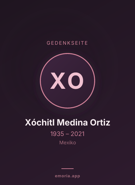 Gedenkportrait von Xóchitl Medina Ortiz