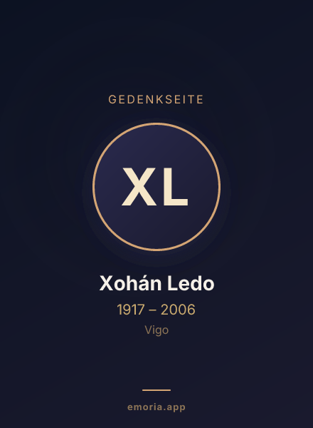 Gedenkportrait von Xohán Ledo