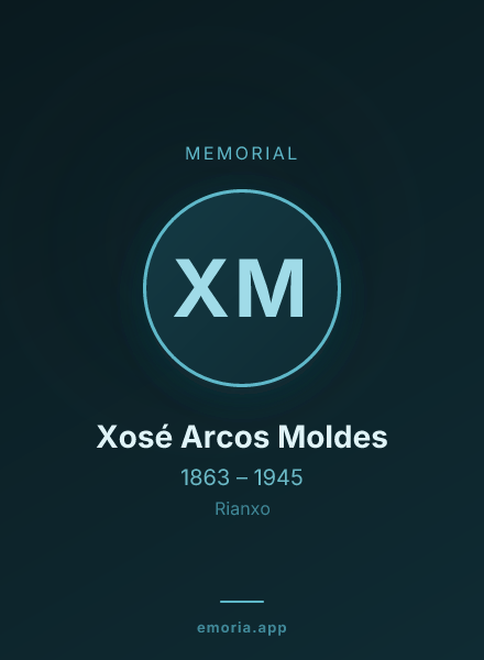Memorial portrait of Xosé Arcos Moldes