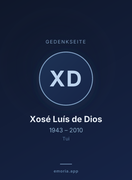 Gedenkportrait von Xosé Luís de Dios