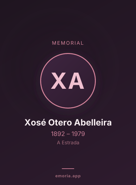Memorial portrait of Xosé Otero Abelleira