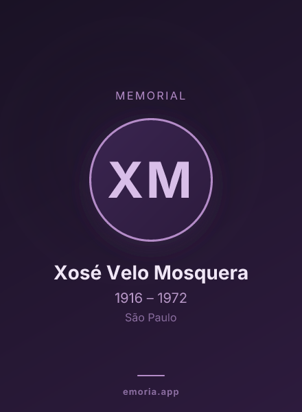 Memorial portrait of Xosé Velo Mosquera