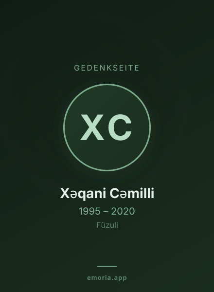 Gedenkportrait von Xəqani Cəmilli
