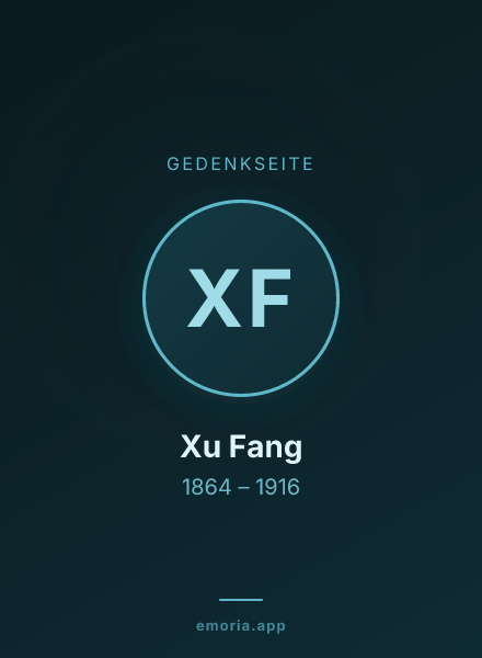 Gedenkportrait von Xu Fang