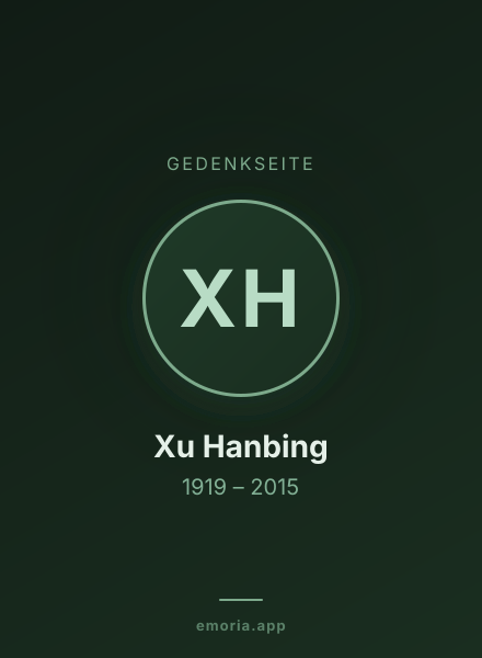 Gedenkportrait von Xu Hanbing