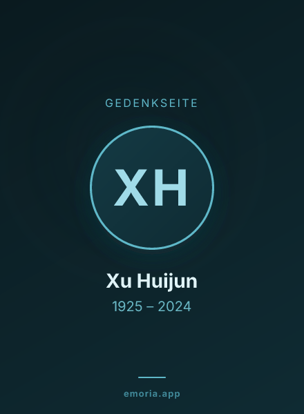 Gedenkportrait von Xu Huijun
