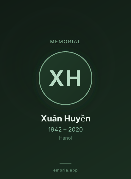 Memorial portrait of Xuân Huyền