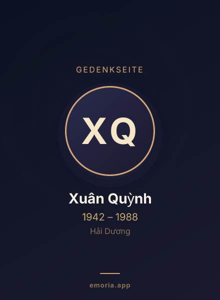 Gedenkportrait von Xuân Quỳnh