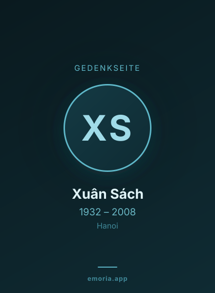Gedenkportrait von Xuân Sách