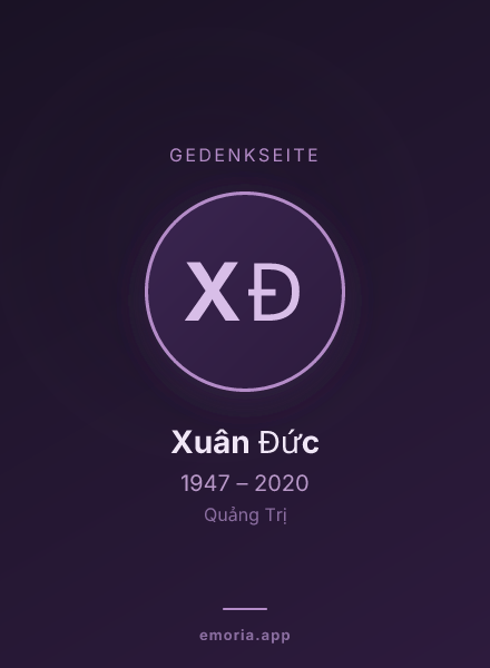 Gedenkportrait von Xuân Đức