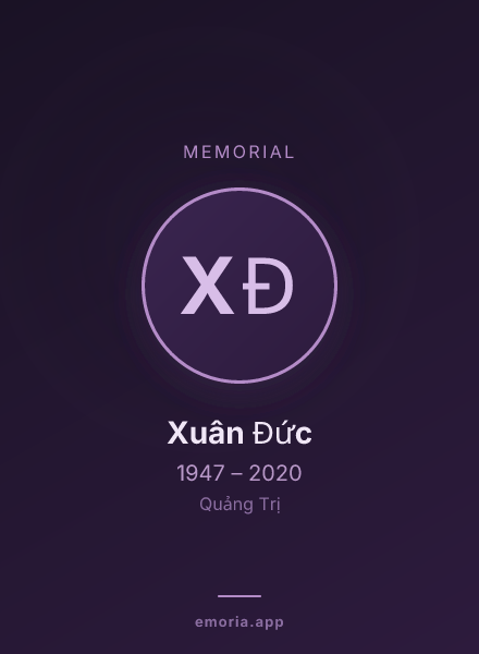 Memorial portrait of Xuân Đức