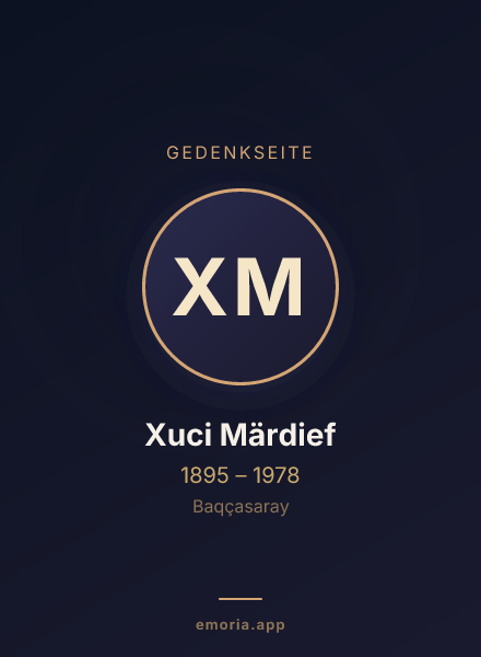 Gedenkportrait von Xuci Märdief
