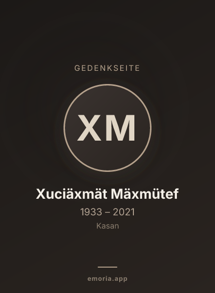 Gedenkportrait von Xuciäxmät Mäxmütef