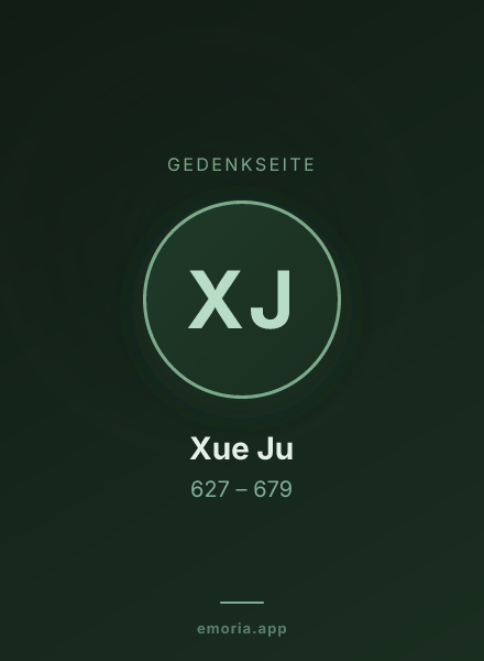 Gedenkportrait von Xue Ju