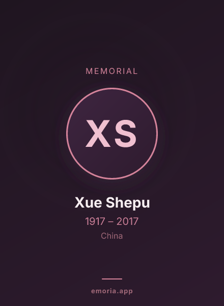 Memorial portrait of Xue Shepu