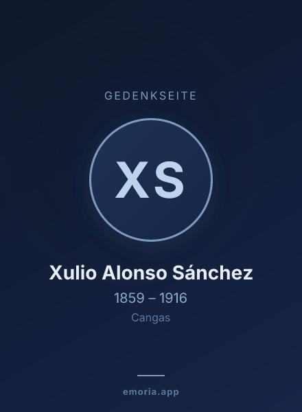 Gedenkportrait von Xulio Alonso Sánchez