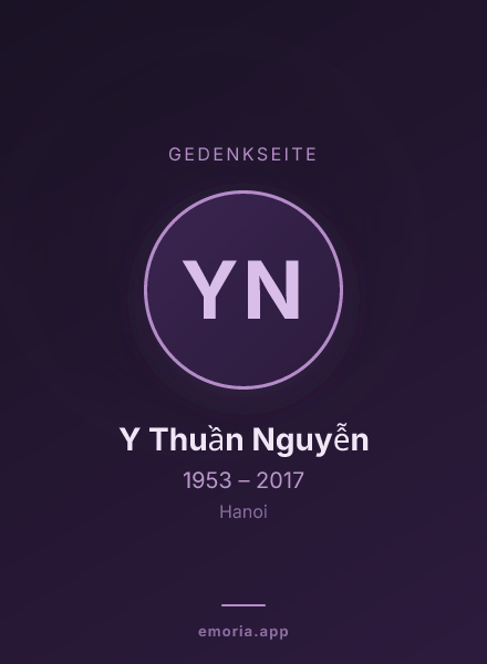 Gedenkportrait von Y Thuần Nguyễn